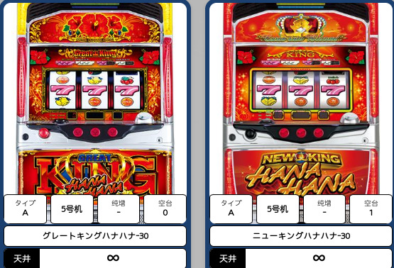 ショップ パチスロ実機 マイジャグラー2 ニューキングハナハナ