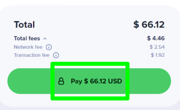 クイーンカジノ_仮想通貨購入_Payボタン